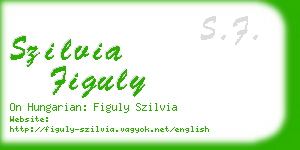 szilvia figuly business card